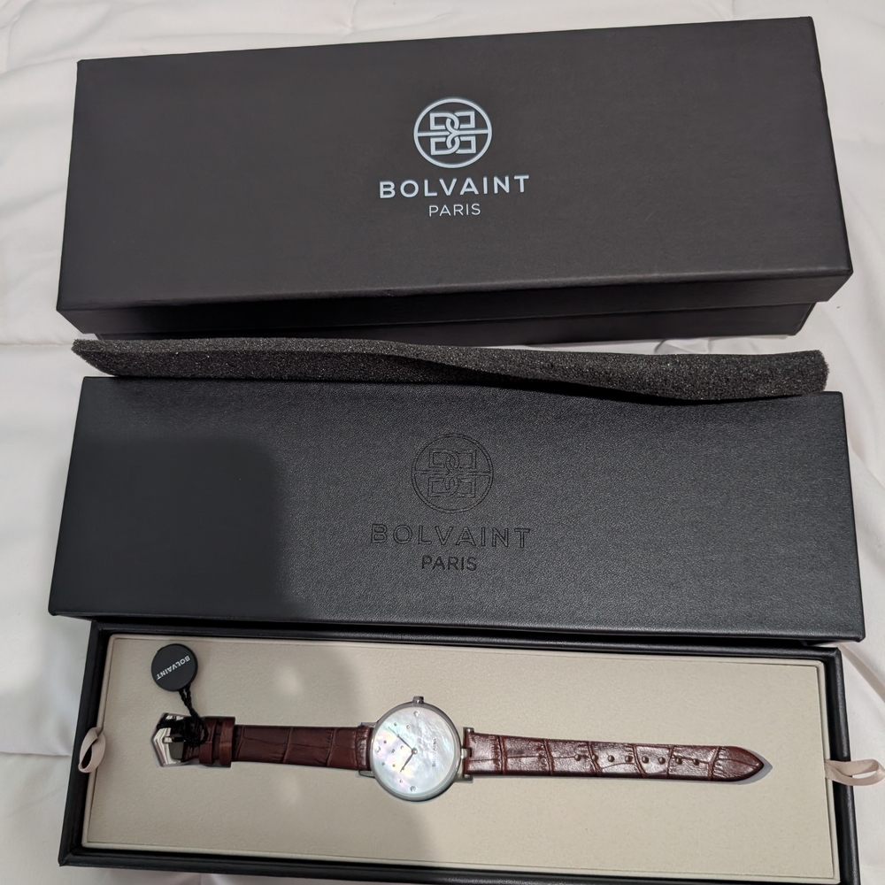 Paris Brown Leather Women's Watch